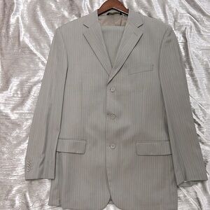 Two-piece men’s suit super 140 Merino wool Italian men’s suit Pronto Moda